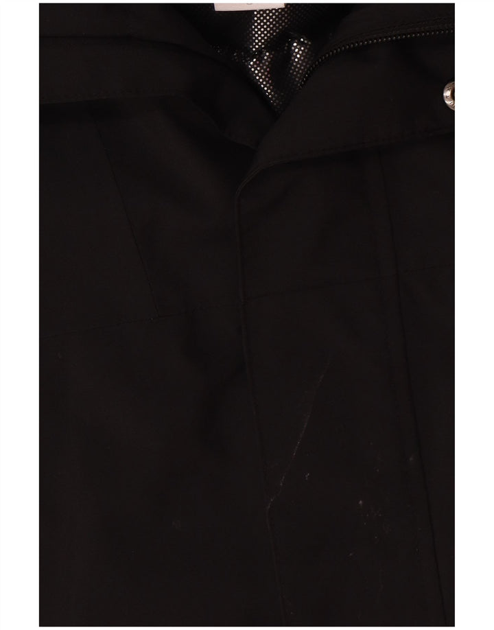Jaqueta corta-vento masculina Columbia com capuz Reino Unido 36 poliéster preto pequeno