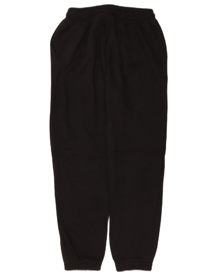 Calça de treino feminina Zara Joggers UK 12 poliéster preto médio