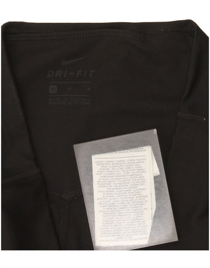 Leggings Nike Dri Fit Graphic UK 12 Médio Preto Poliéster