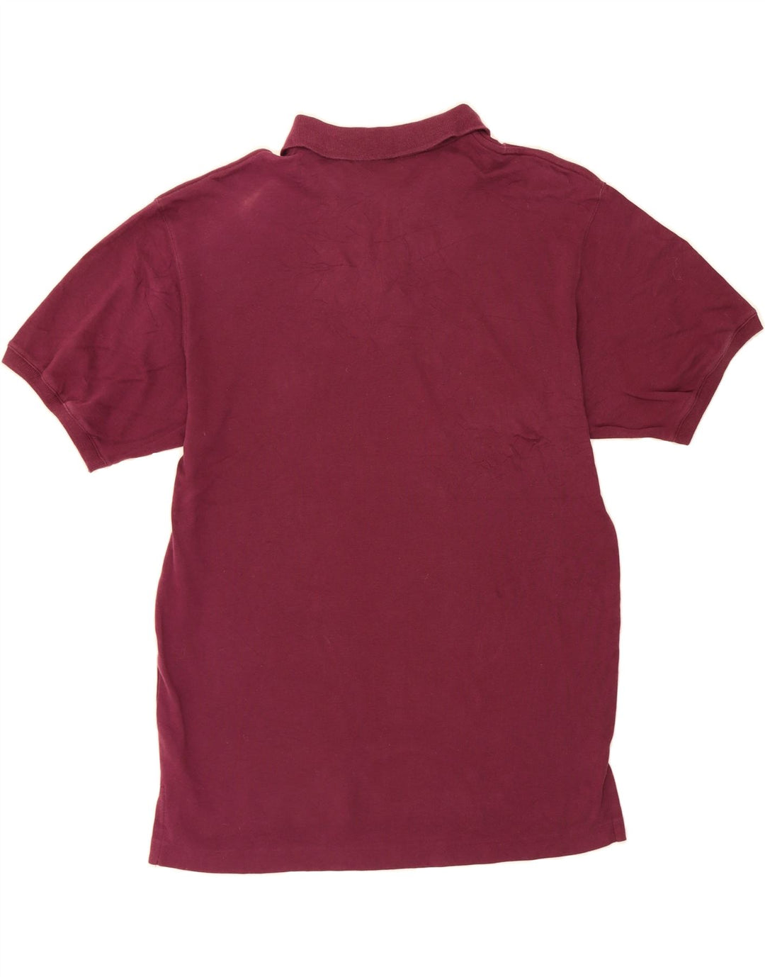 EDDIE BAUER Mens Polo Shirt Large Burgundy Cotton Vintage Eddie Bauer and Second-Hand Eddie Bauer from Messina Hembry 