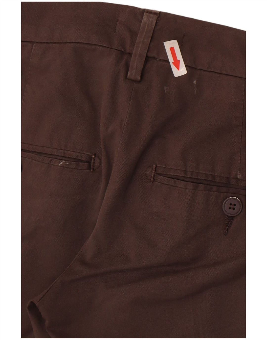Calça Chino Dondup Feminina Slim W27 L27 Algodão Cinza