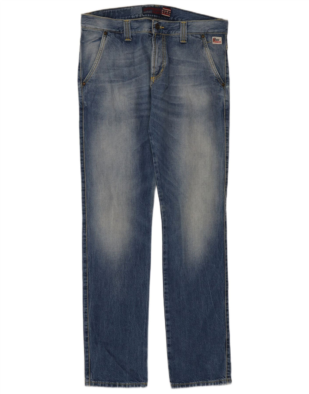Roy Rogers Mens Straight Jeans IT 48 Médio W34 L35 Azul Algodão