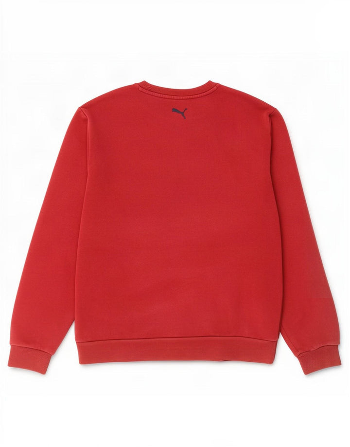 Puma Mens Graphic Moletom Jumper Grande Vermelho