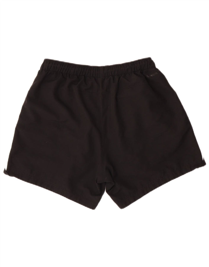 Shorts esportivos masculinos Adidas grandes esportivos pretos de poliéster