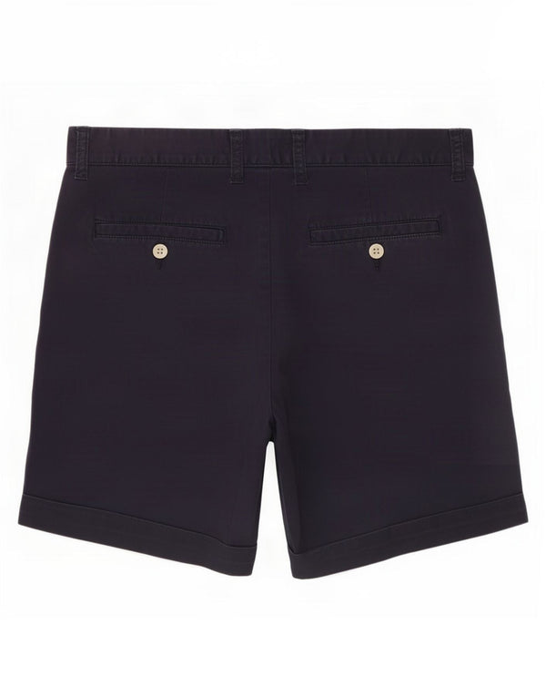 Shorts feminino Chino Girlfriend da Gap UK 12 médio W32 algodão azul marinho