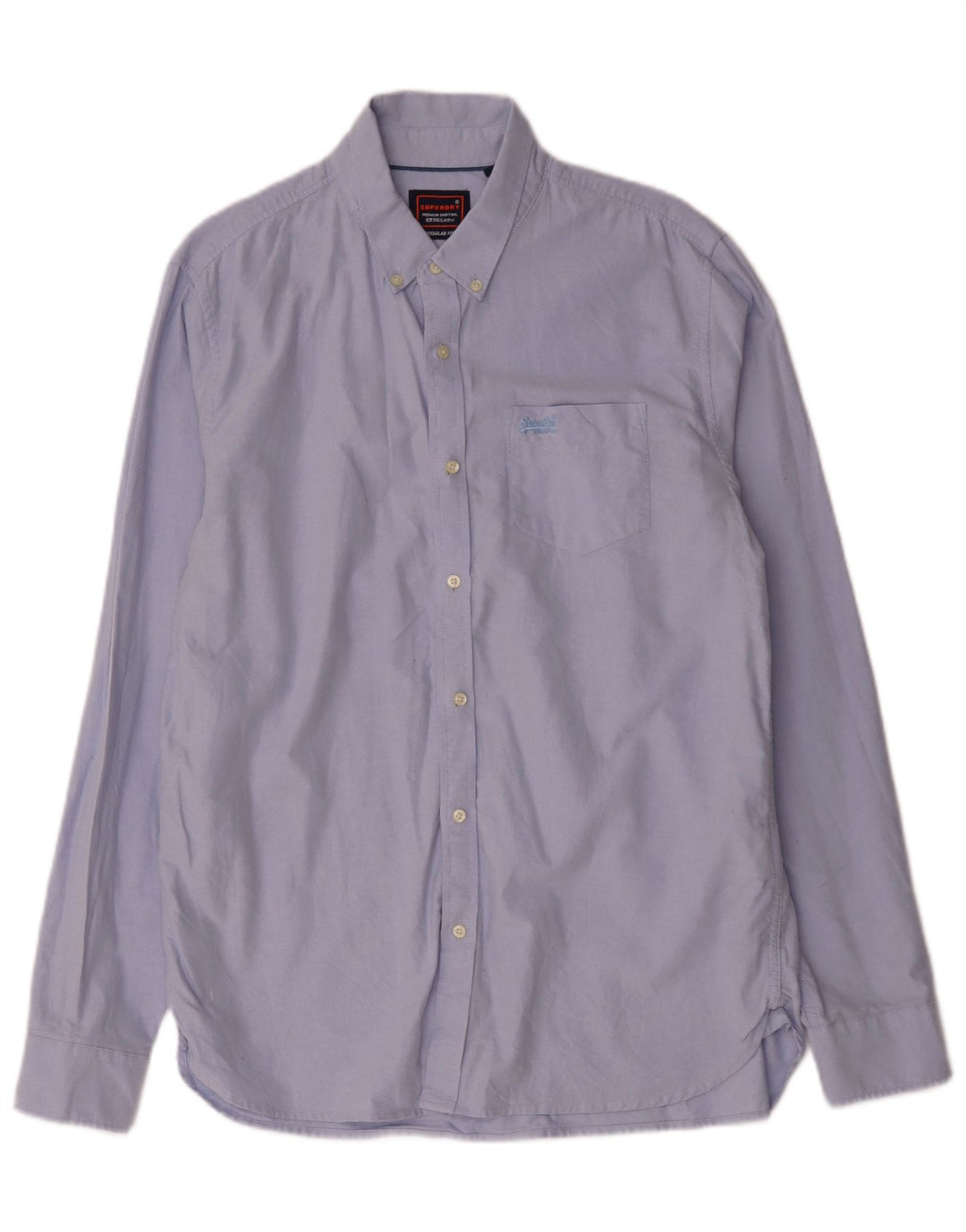 Camisa masculina Superdry XL azul algodão