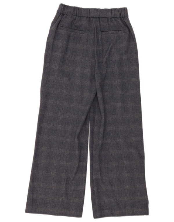 Calça Chino Zara Girls Pegged 11-12 Anos W26 L26 Cinza Xadrez
