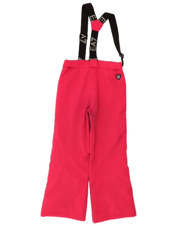 Calças de esqui gráficas para meninas Emporio Armani 9-10 anos rosa colorblock