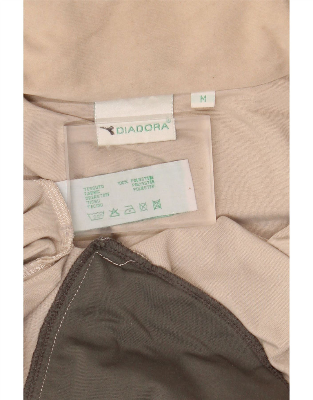 Jaqueta feminina de treino grande DIADORA Reino Unido 14 médio bege