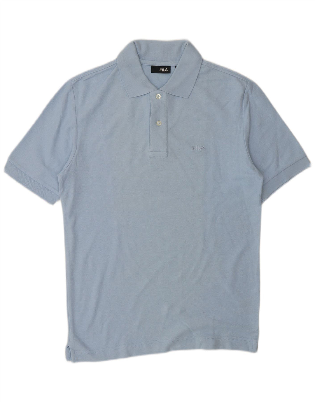 Camisa polo masculina FILA pequena azul algodão