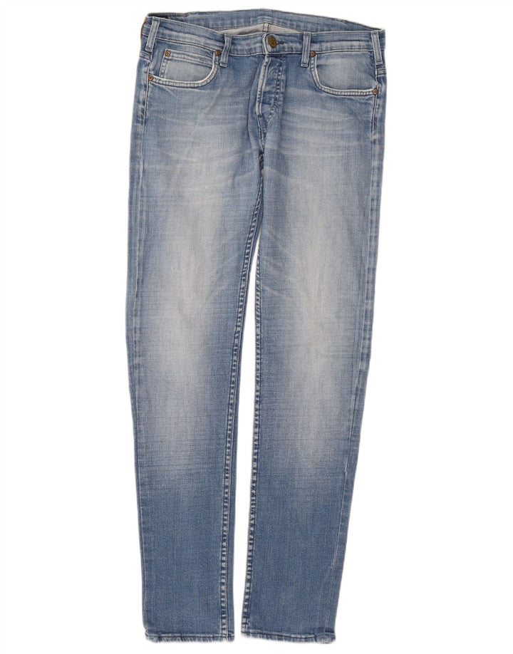 Lee Womens Powell Slim Jeans W32 L34 Azul Algodão