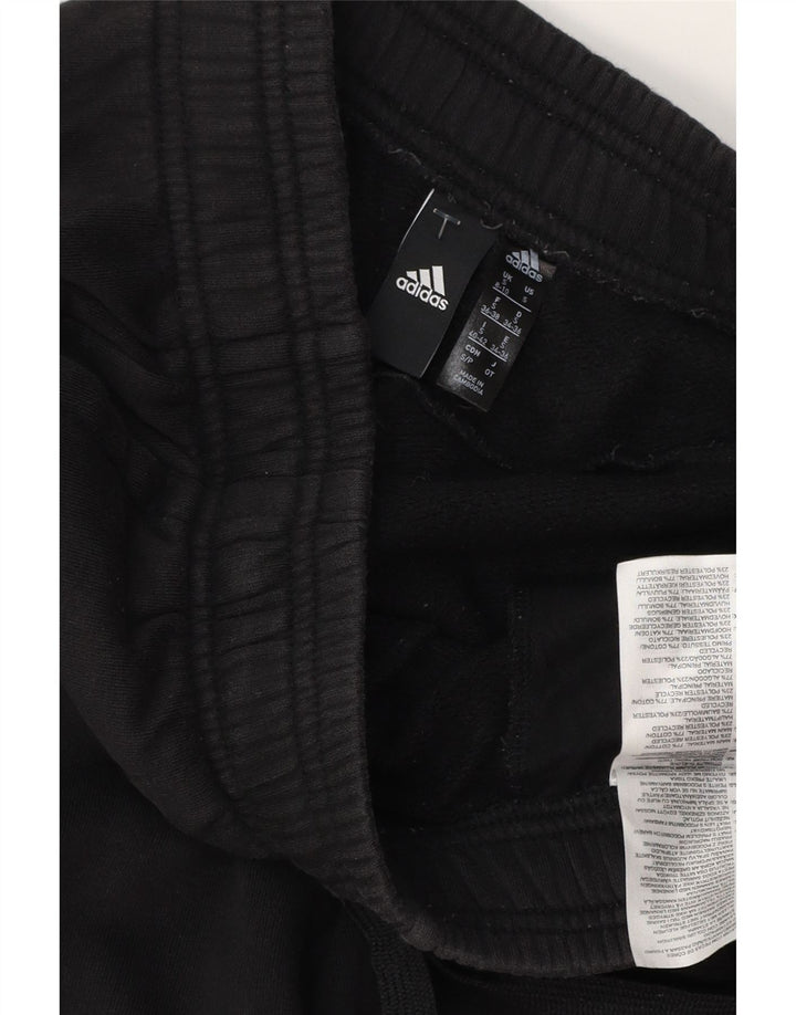 ADIDAS Womens Tracksuit Pants Joggers UK 8/10 Pequeno Algodão Preto