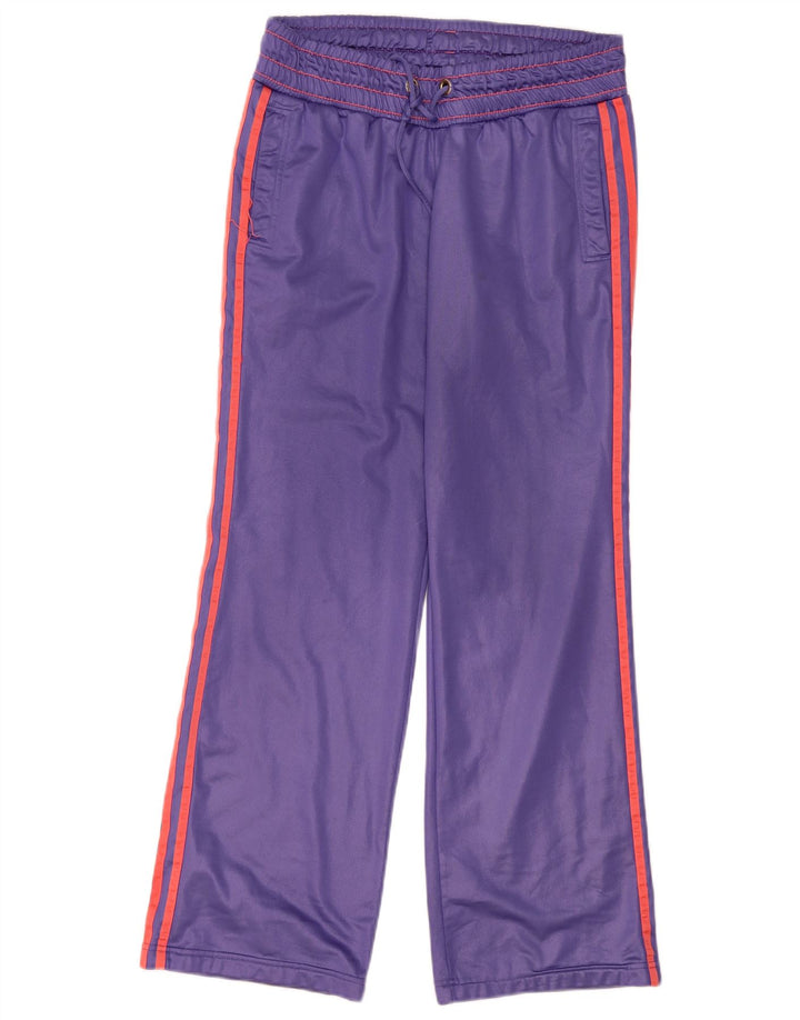 Calça de treino feminina Adidas UK 14 poliéster roxo médio