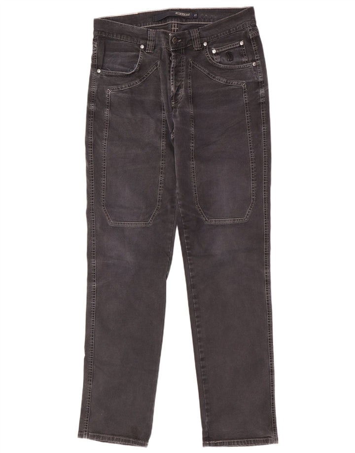 Jeans masculinos Jeckerson Slim W33 L33 algodão preto