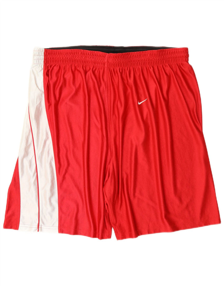 Shorts esportivos masculinos Nike 3XL poliéster colorblock vermelho
