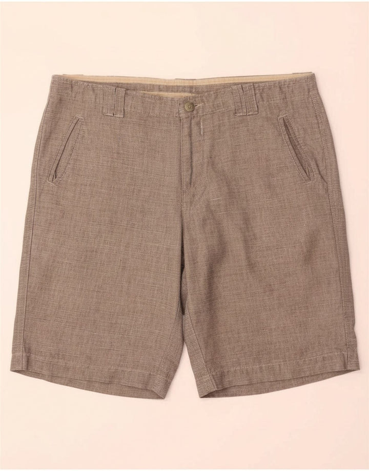BENETTON Mens Chino Shorts W32 Cinza Médio