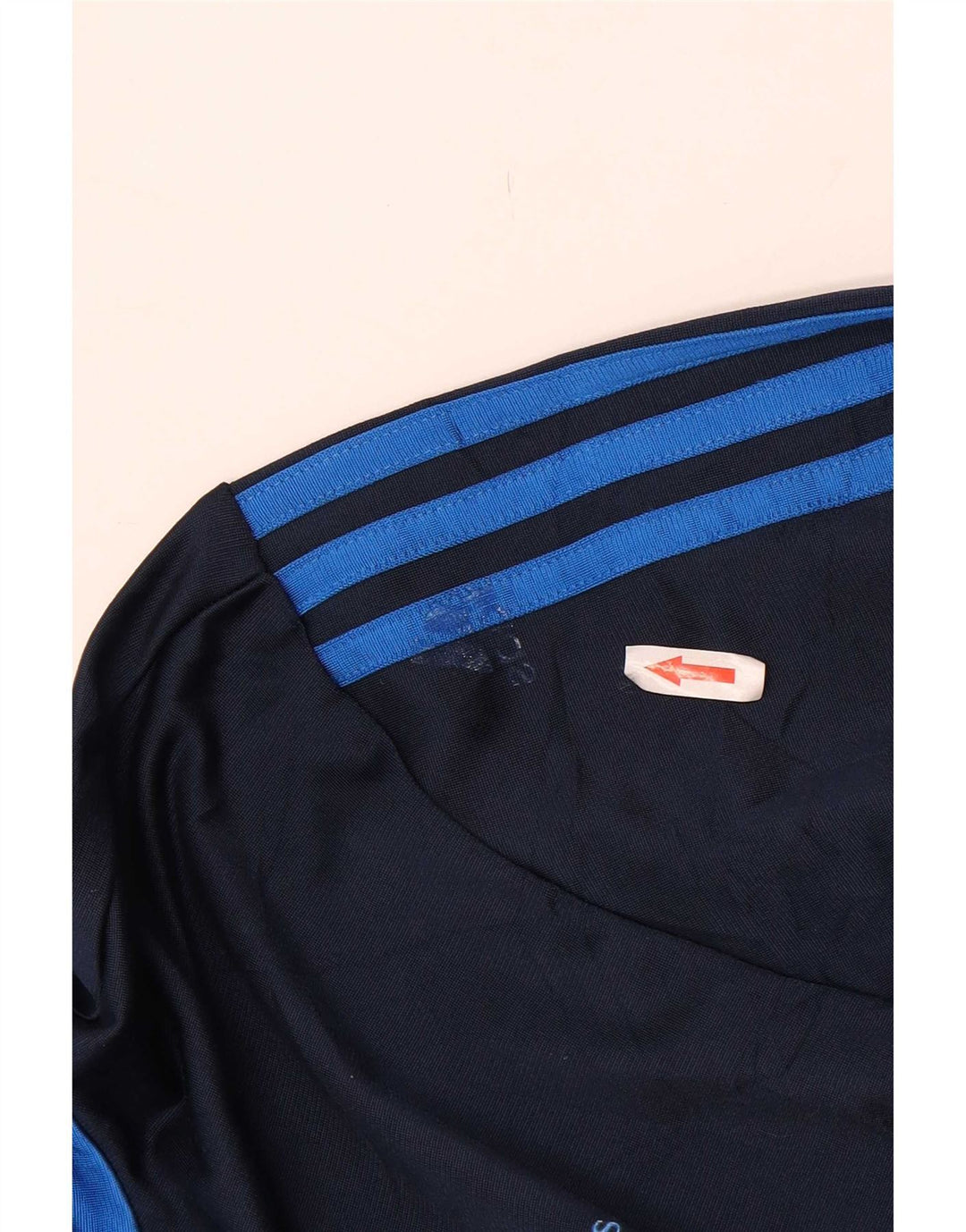 Adidas Mens Tracksuit Top Jacket UK 38/40 Médio Azul Marinho Poliéster