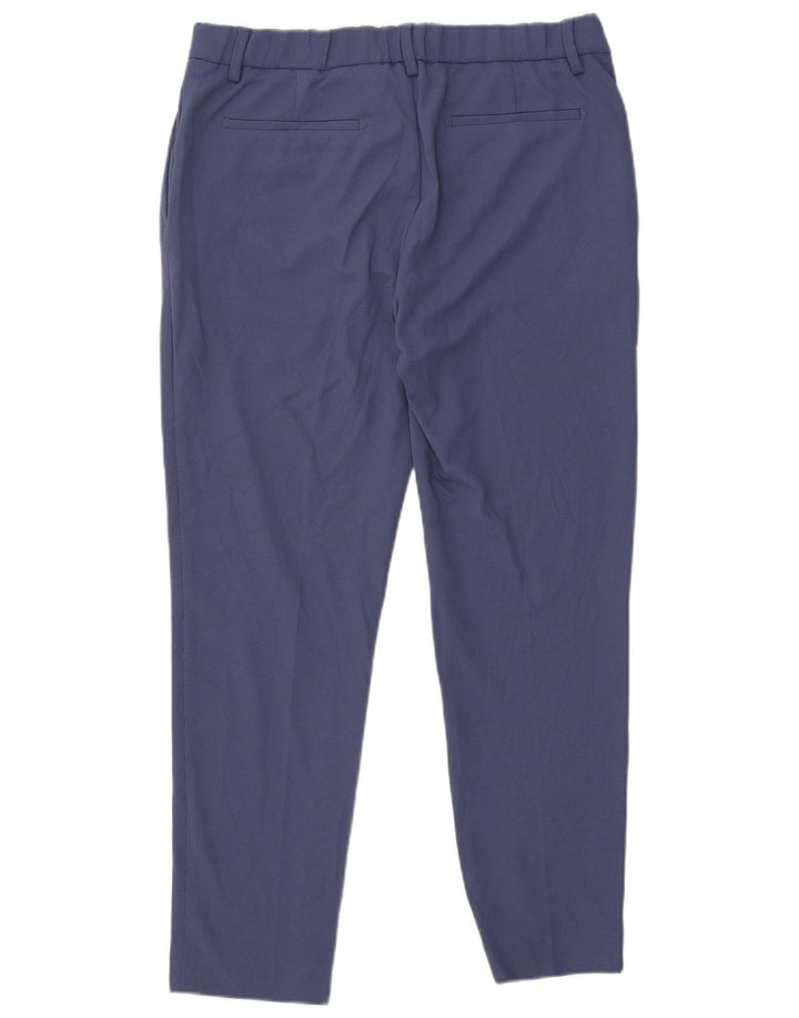 Zara Mens Slim Chino Calças EU 44 Grande W34 L29 Azul Poliéster