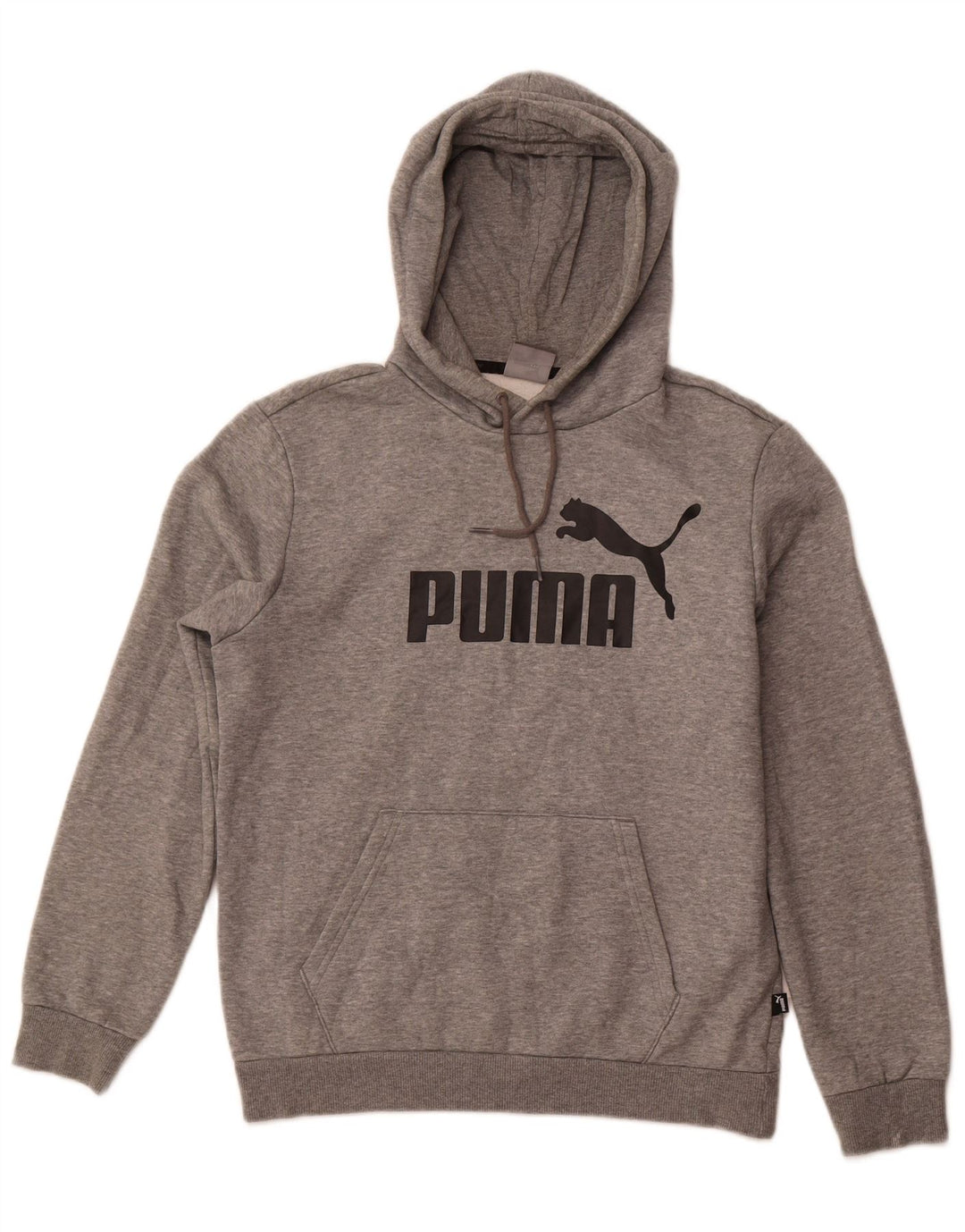 Puma Mens Graphic Hoodie Jumper Pequeno Cinza