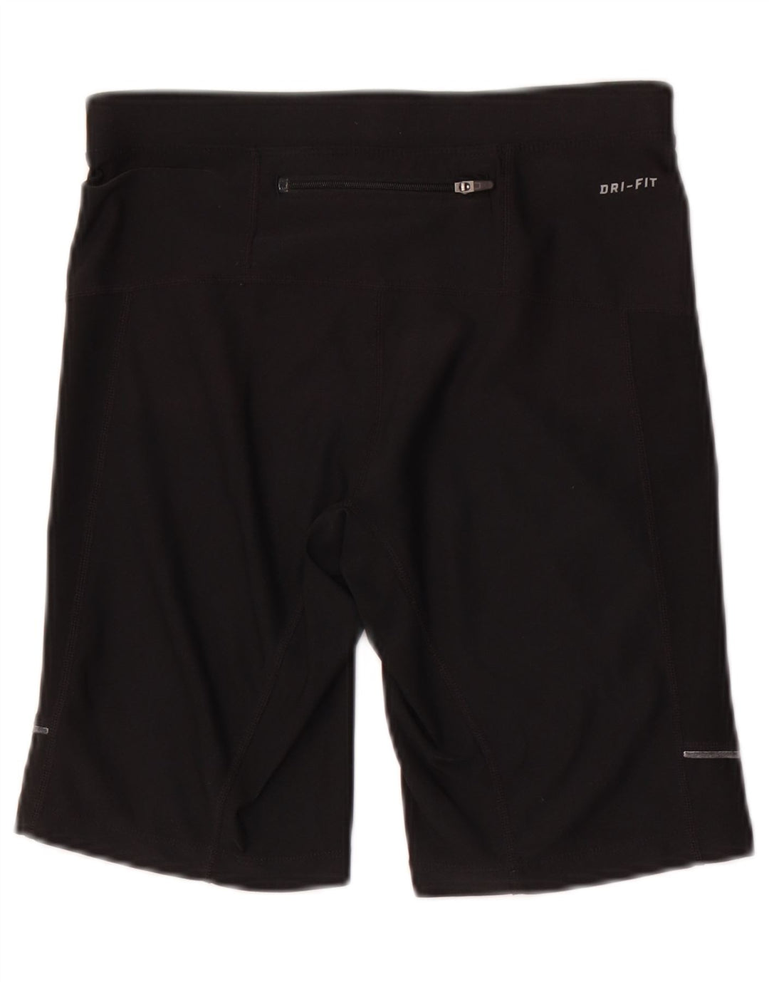 Shorts esportivos femininos Nike Dri Fit UK 8 pequenos poliéster preto