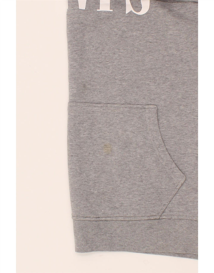 LEVI'S Mens Relaxed Fit Graphic Hoodie Jumper Medium Grey Cotton Vintage Levi's and Second-Hand Levi's from Messina Hembry 