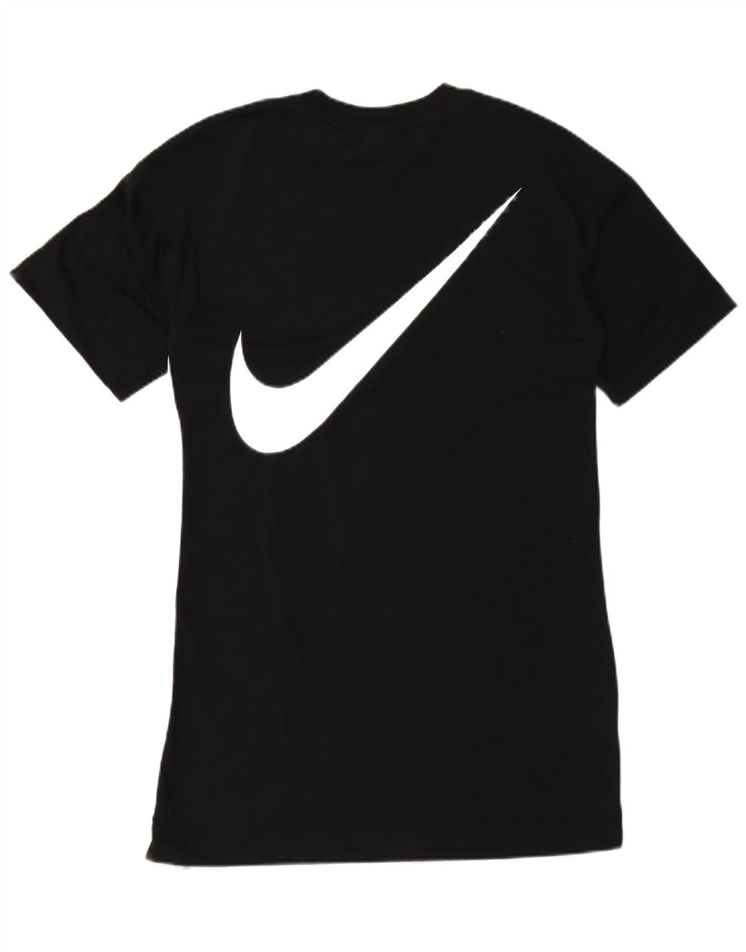 Camiseta feminina NIKE com estampa gráfica UK 10 pequena preta poliéster
