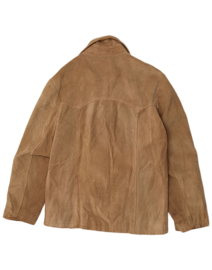 Jaqueta de camurça masculina Terranova UK 38 médio bege