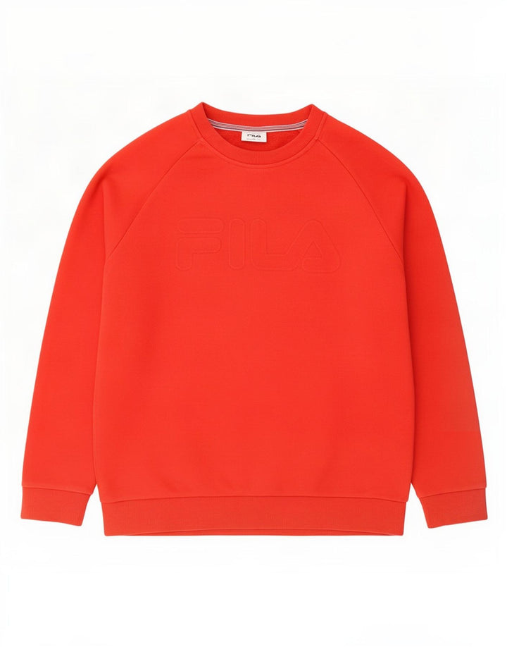 Fila Moletom Masculino Jumper Grande Algodão Vermelho
