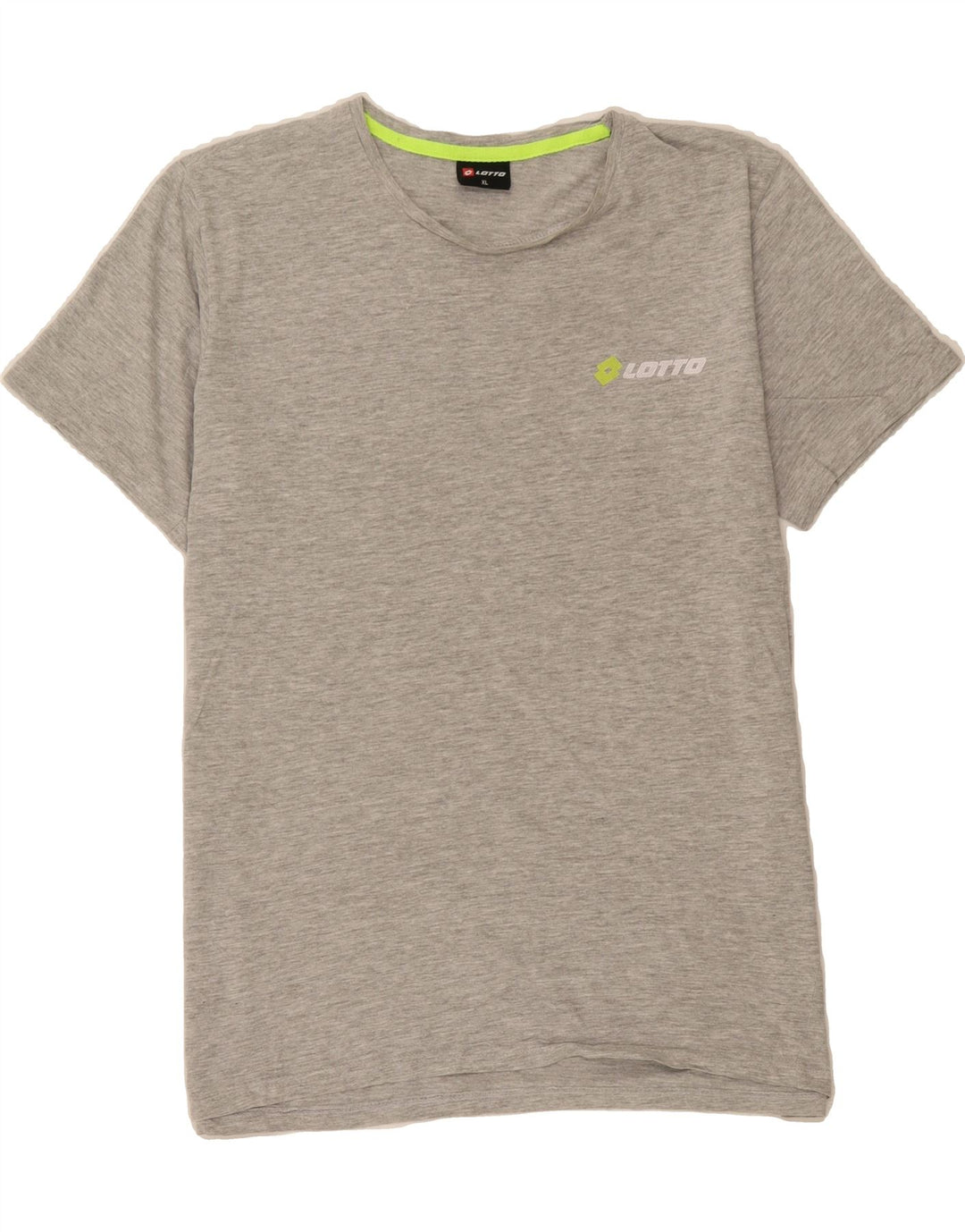 LOTTO Womens T-Shirt Top UK 18 XL Grey Cotton Vintage Lotto and Second-Hand Lotto from Messina Hembry 