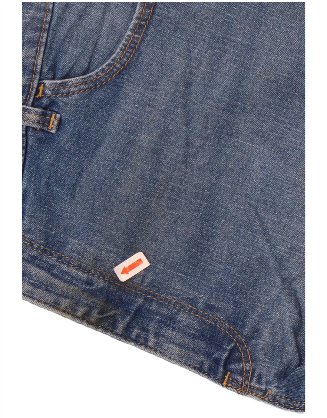 Shorts jeans feminino de cintura alta Wrangler US 16 2XL W34 azul