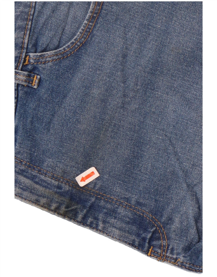 Shorts jeans feminino de cintura alta Wrangler US 16 2XL W34 azul