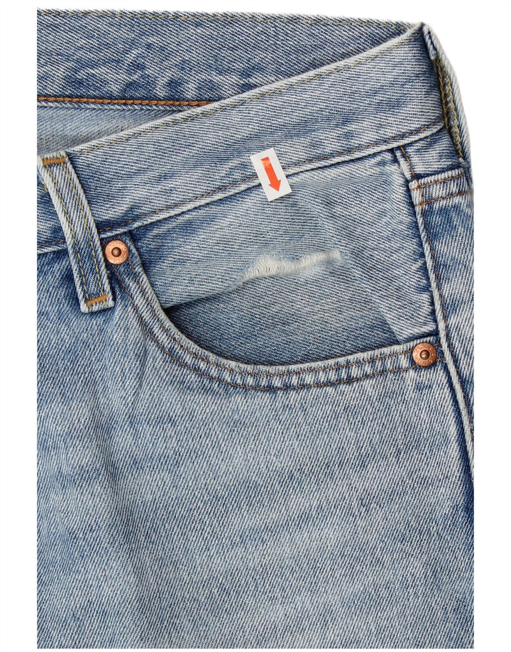 Levi's feminino 551 jeans retos W29 L26 algodão azul
