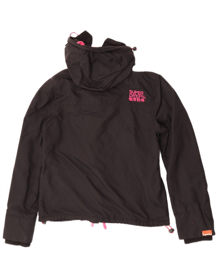 Jaqueta corta-vento feminina Superdry UK 16 grande preta