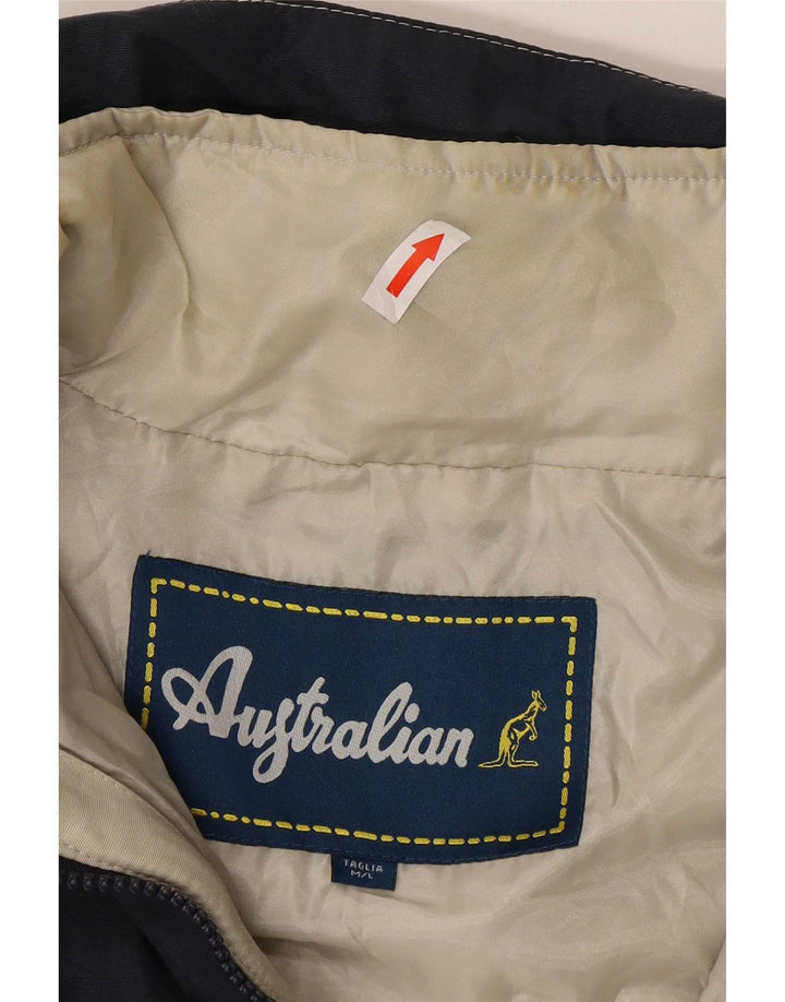Jaqueta corta-vento masculina AUSTRALIAN L'ALPINA UK 38 azul marinho médio