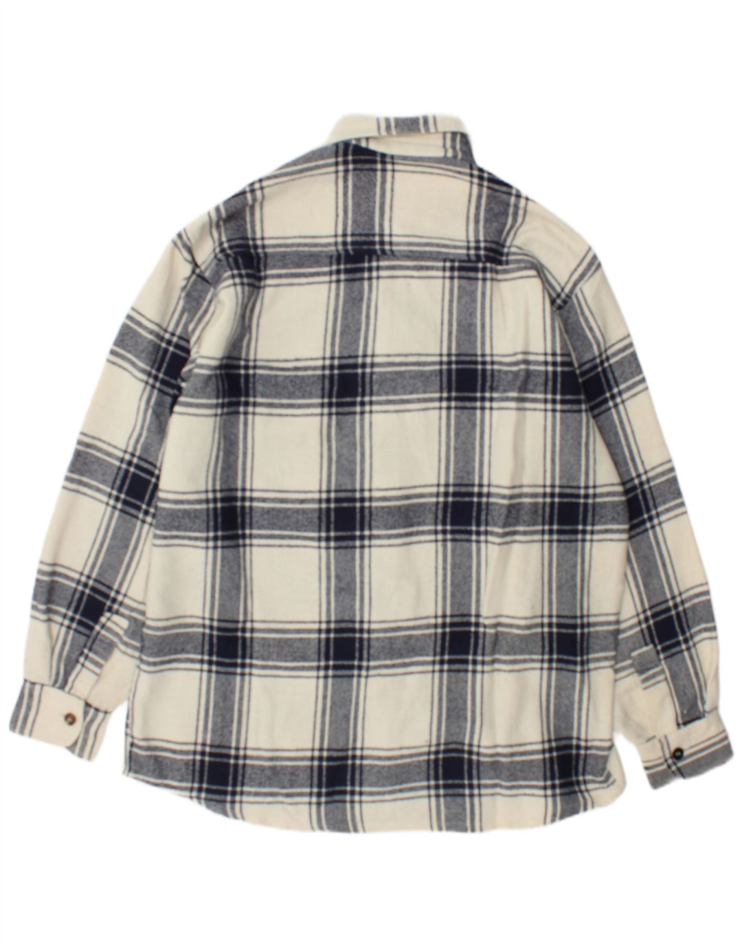 Camisa masculina de flanela Junior.D XL off white xadrez