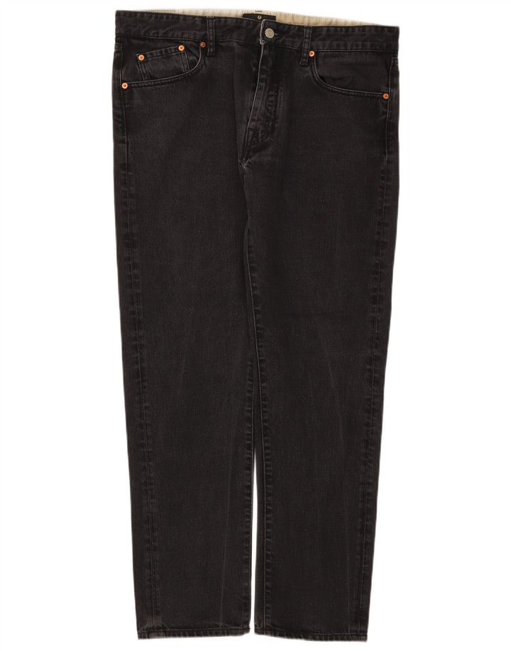 Belstaff Calça jeans masculina cônica W36 L30 algodão preto
