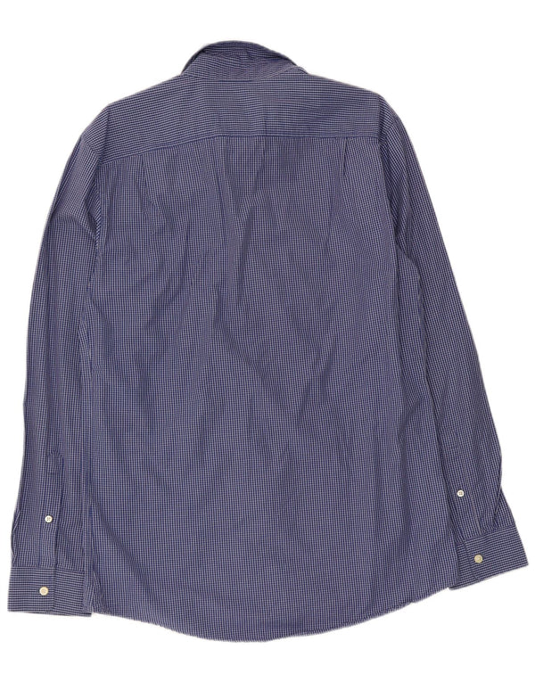 Camisa masculina Jack Wills de algodão guingão azul médio