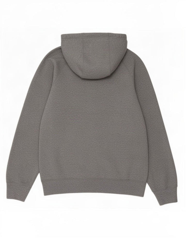Jumper com capuz gráfico masculino Nike pequeno algodão manchado cinza
