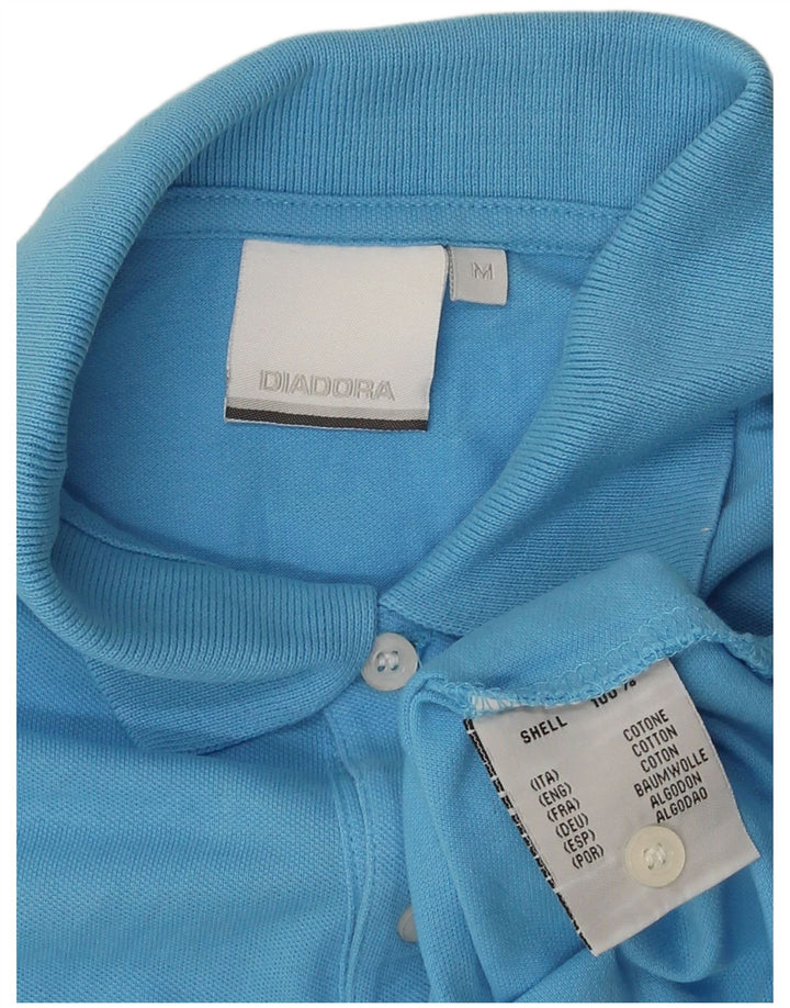 Camisa polo masculina Diadora algodão azul médio
