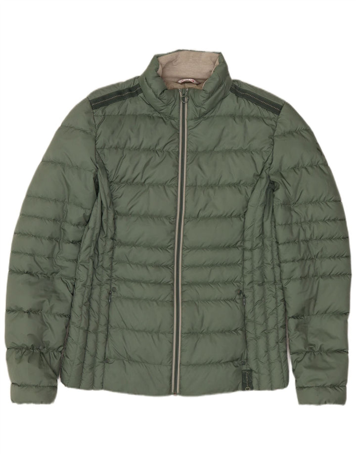 Jaqueta acolchoada feminina S.Oliver UK 12 poliéster verde médio