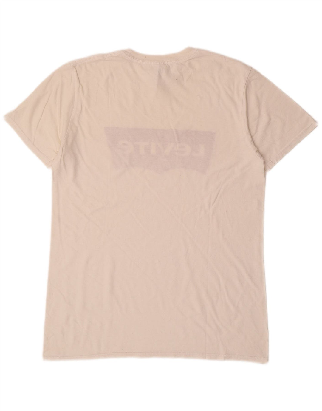 Camiseta gráfica masculina LEVI'S Top médio algodão branco