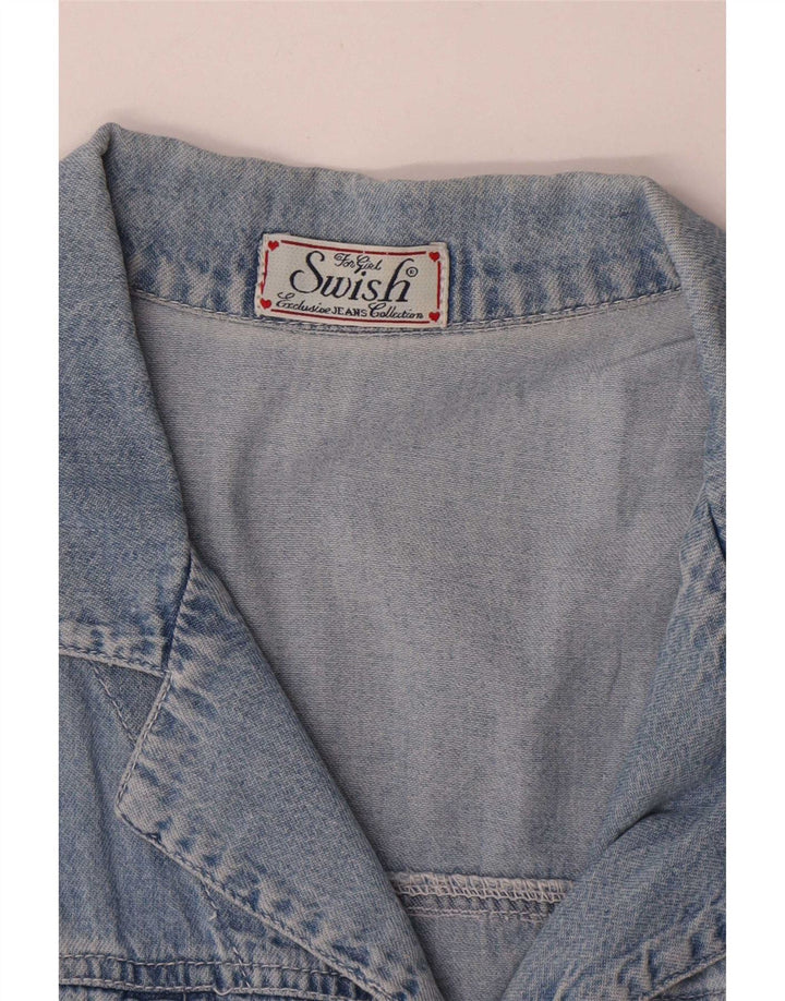 Colete jeans Swish Girls 11-12 anos azul