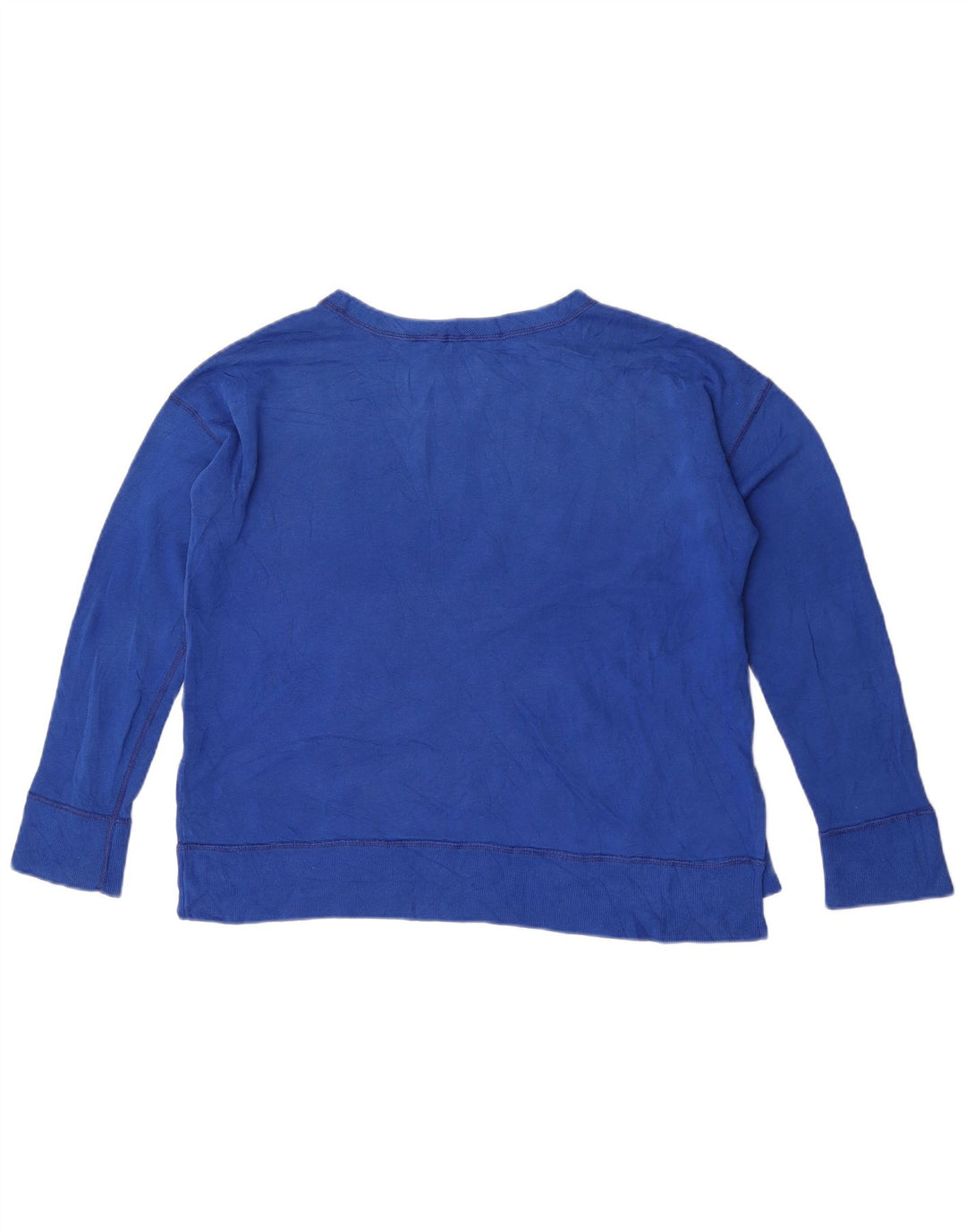 Polo Ralph Lauren moletom feminino oversized jumper UK 10 pequeno azul