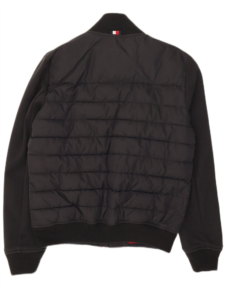Tommy Hilfiger Mens Bomber Padded Jacket Reino Unido 36 Pequeno Preto