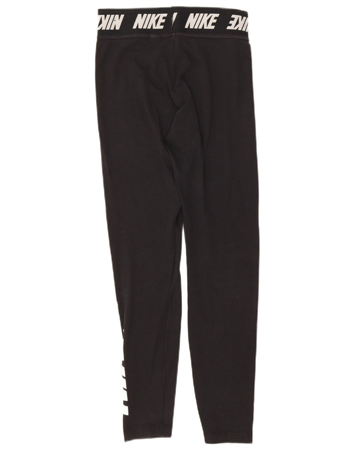 Leggings Nike Femininas Graphic UK 8 Pequenas Algodão Preto