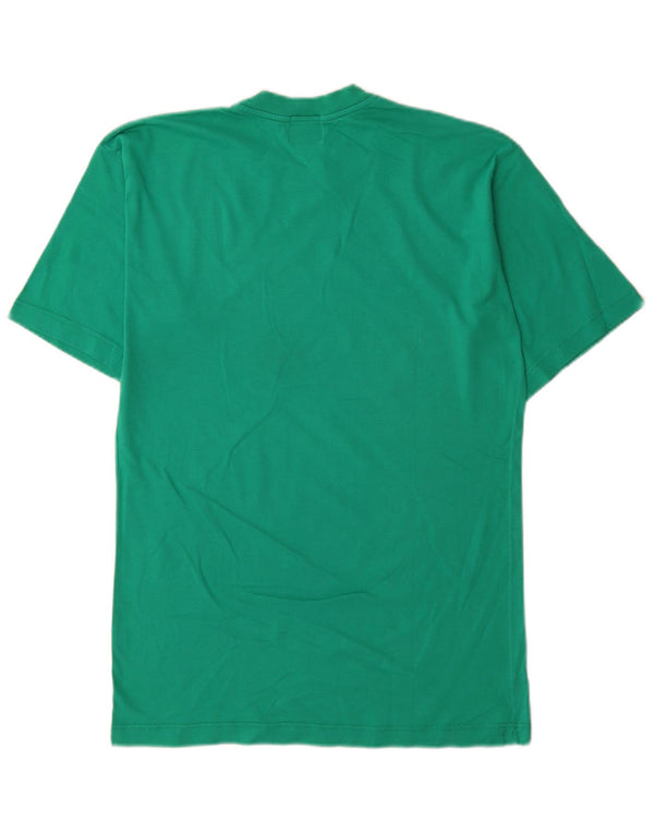 Trussardi Camiseta masculina gráfica Top médio algodão verde
