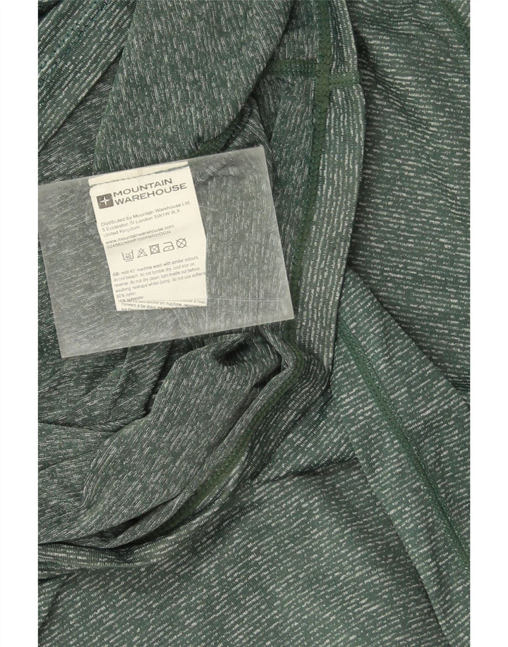 Camiseta masculina Mountain Warehouse grande nylon manchado verde