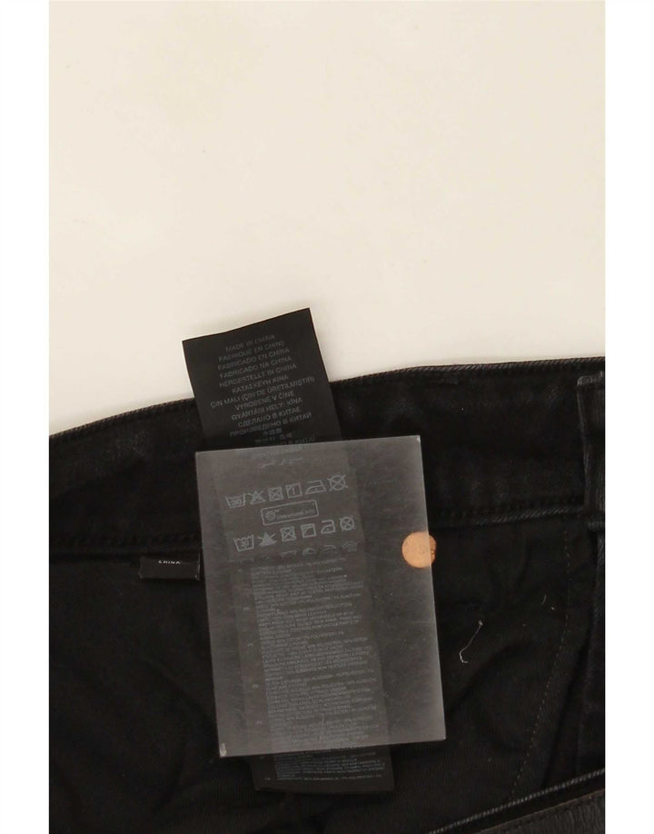 G-Star Masculino 3301 Slim Jeans W38 L34 Algodão Preto