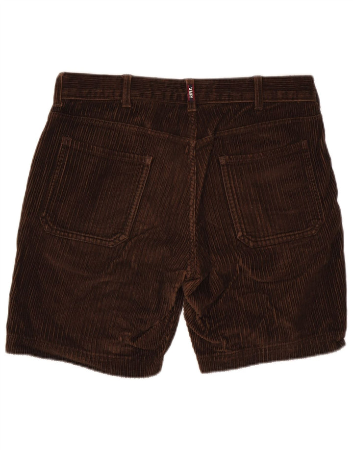 Shorts de veludo masculino Rifle W31 marrom médio