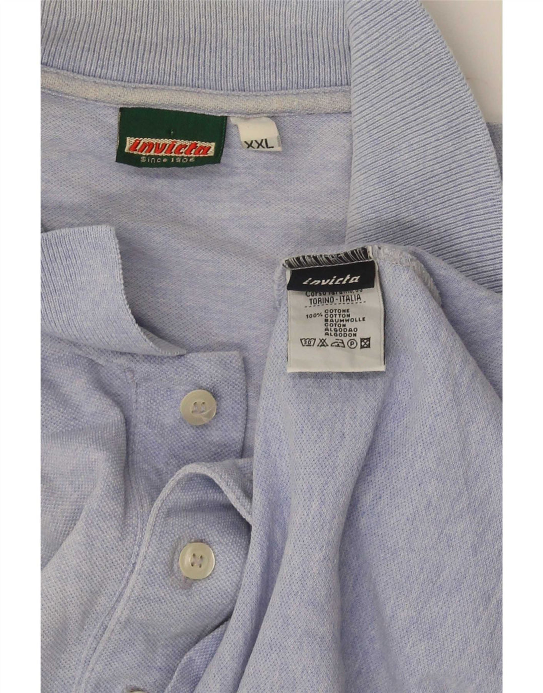Camisa polo masculina Invicta 2XL algodão azul